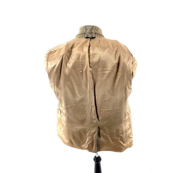 Brooks Brothers 346 Silk Wool 2 Button Sport Coat 42S Brown Tan Check Blazer - Picture 14 of 14